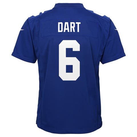 Youth Nike Jaxson Dart Royal New York Giants Team Game Jersey
