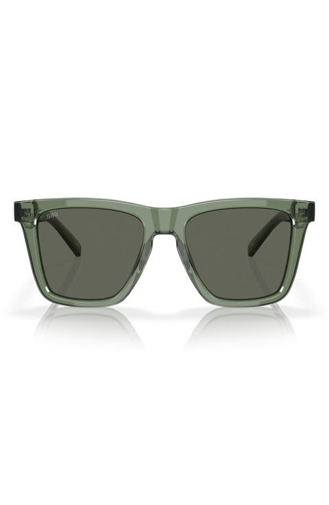 Keramas 54mm Polarized Square Sunglasses