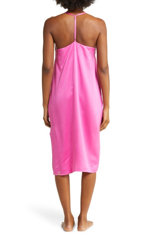 Shop Lunya Washable Silk Nightgown In Caffeinated Pink