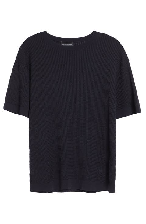 Chain Link Short Sleeve Sweater