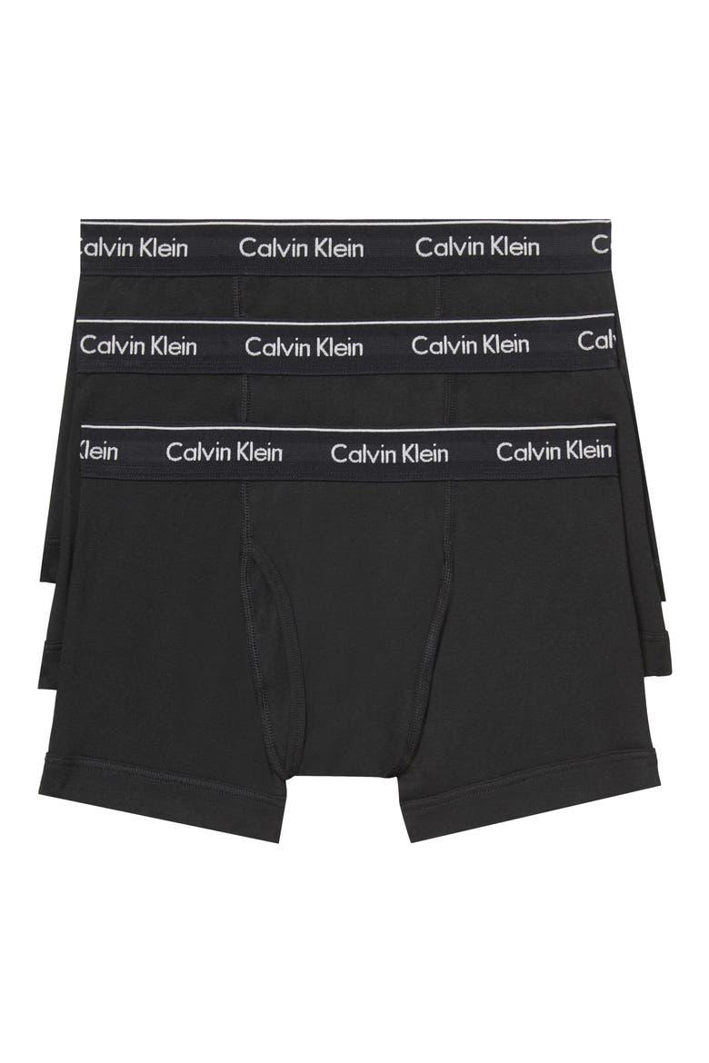 Classics 3-Pack Cotton Trunks, Main, color, BLACK