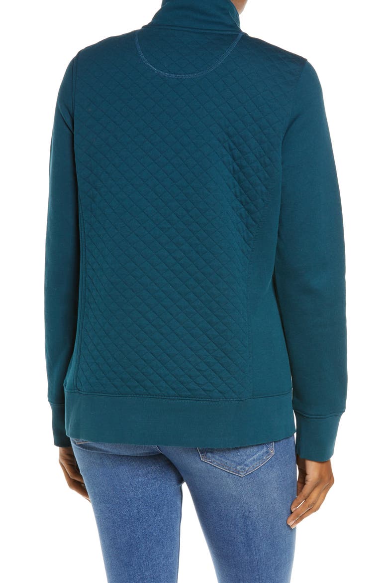 Quilted Quarter Zip Pullover, Alternate, color, DEEP ADMIRAL BLUE