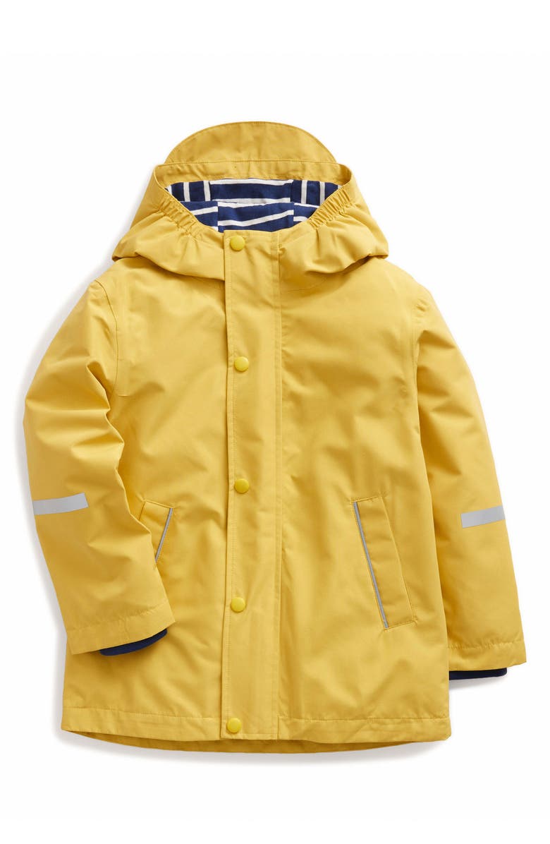 Mini Boden Kids' Waterproof Fisherman's Hooded Rain Jacket, Main, color, 