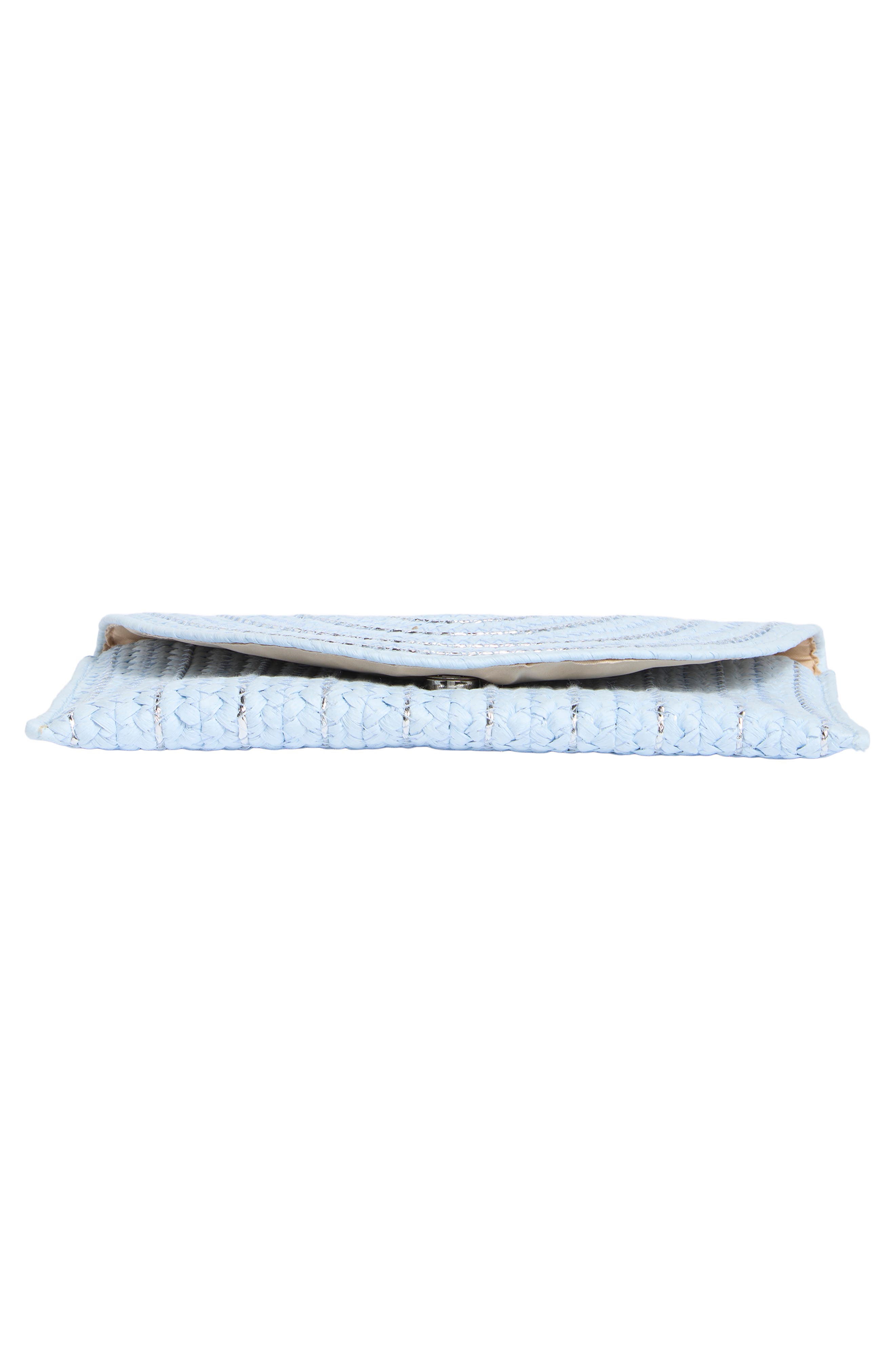 Collection XIIX Straw Clutch, Alternate, color, Light Blue