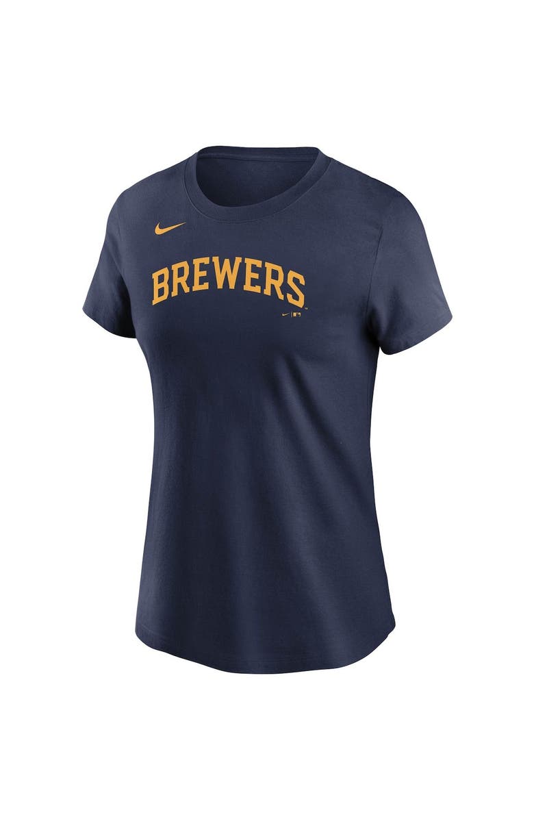 Nike Women's Nike Christian Yelich Navy Milwaukee Brewers Name & Number T-Shirt, Alternate, color, Navy