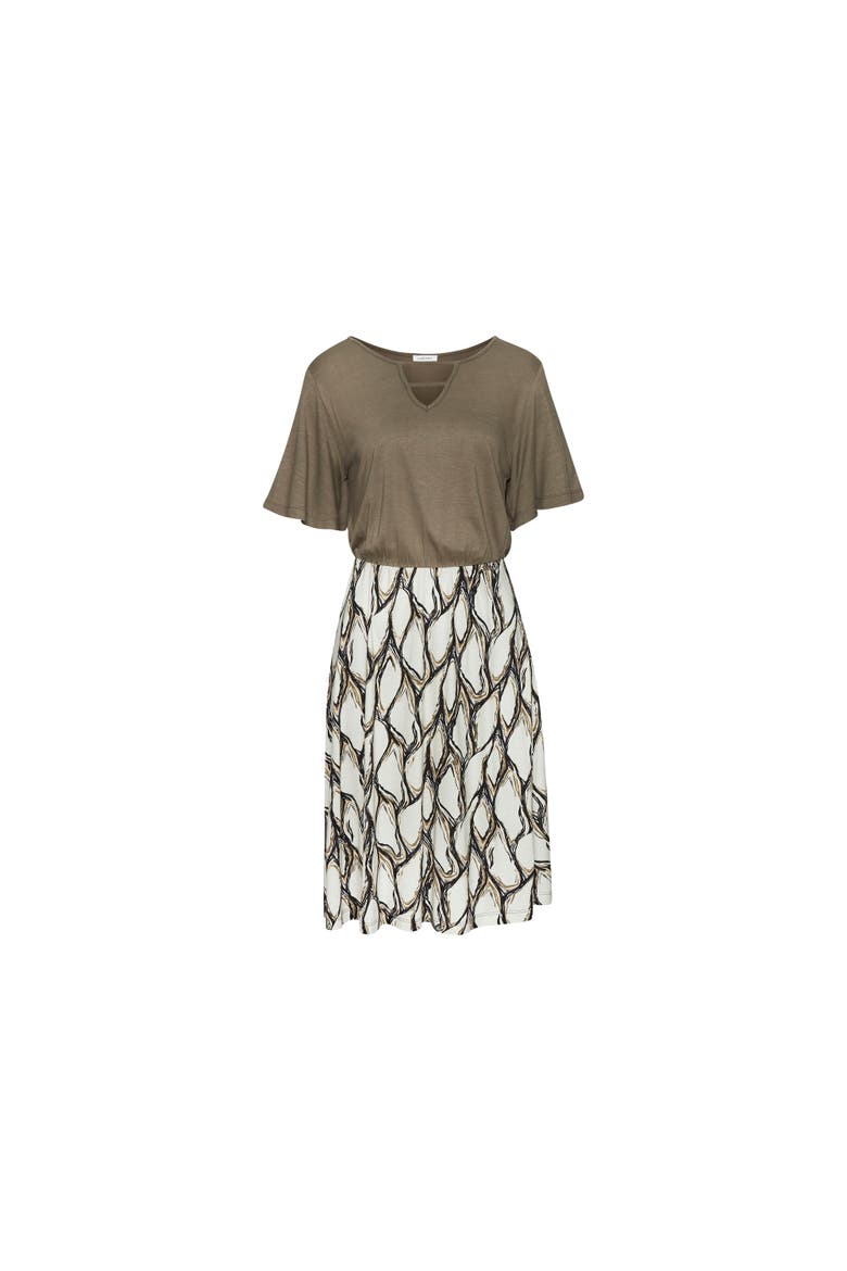 2-In-1 Short Sleeve Dress, Alternate, color, Ivory Khaki