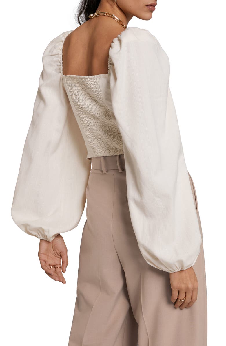 & Other Stories Heart Shaped Blouse, Alternate, color, White