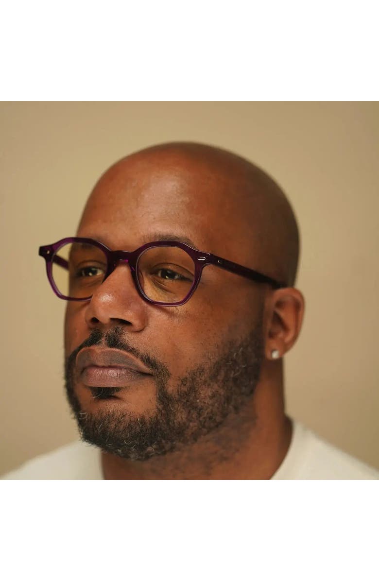 NCMPRBL Haze 46mm Geometric Eyeglasses, Alternate, color, Smoked Violet