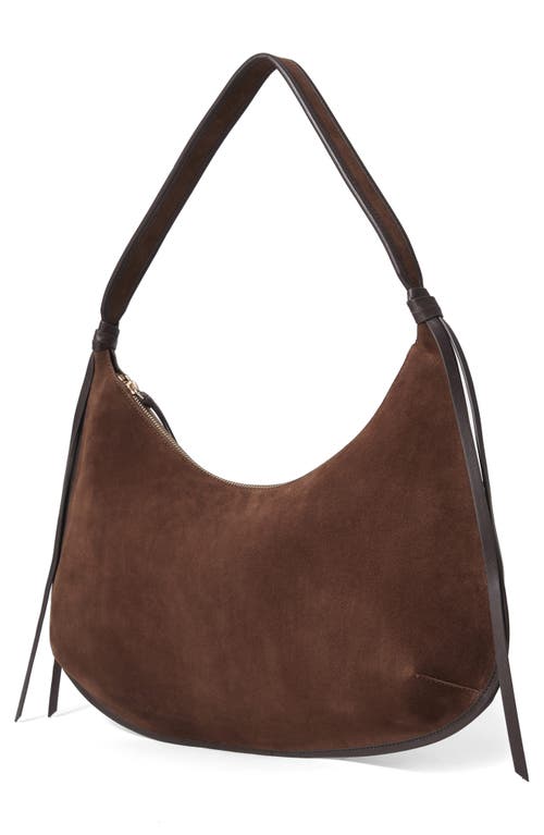 & Other Stories Fringe Suede Tote In Brown