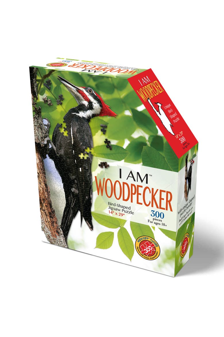 I Am Woodpecker 300 Piece Puzzle, Cardboard, Kids Ages 10+, Main, color, Multicolored