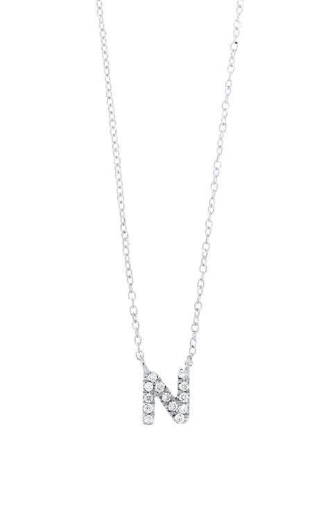 Icon Diamond Initial Pendant Necklace