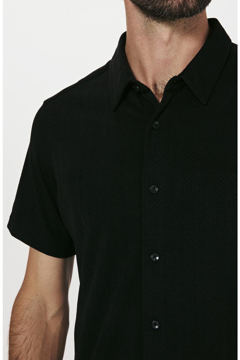 Napoli Short Sleeve Stretch Shirt, Alternate, color, BLACK