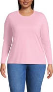Lands' End Supima Cotton Long Sleeve Crewneck T-Shirt