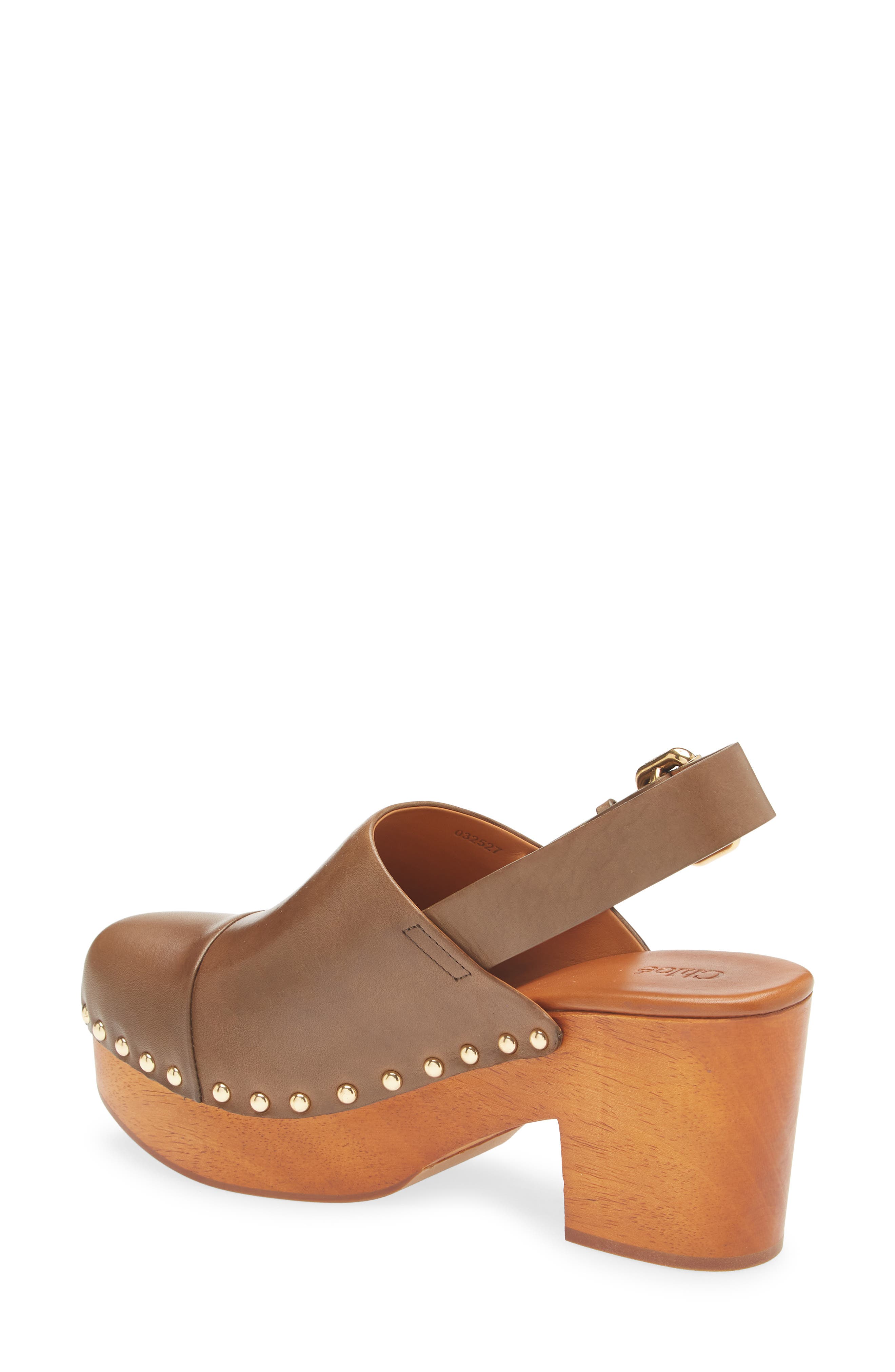 Chloé Jeannette Platform Clog, Alternate, color, Olive