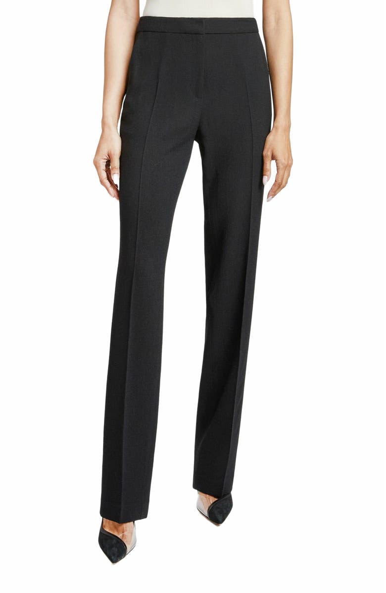 Santorelli AMARA Straight Leg Pant in Luxury Wool Crepe, Alternate, color, 