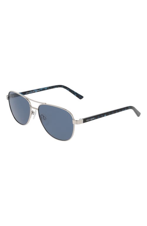 Cole Haan 55mm Aviator Sunglasses In Metallic