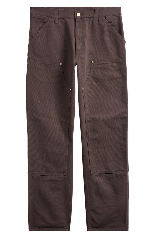 Carhartt Work In Progress Double Knee Pants In Brown