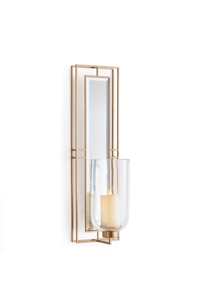 Napa Home & Garden Jemma Decorative Wall Mirror Candle Sconce, Main, color, Gold