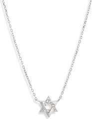 Anzie Love Letter Pavé Diamond Star of David Necklace