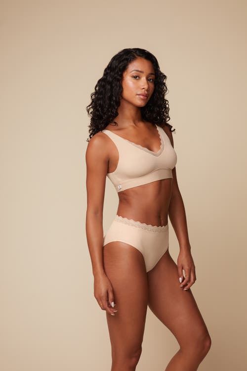 Harper Wilde Bliss Lace Bralette In Beige