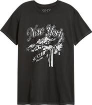 Vinyl Icons New York Ski Club Cotton Graphic T-Shirt