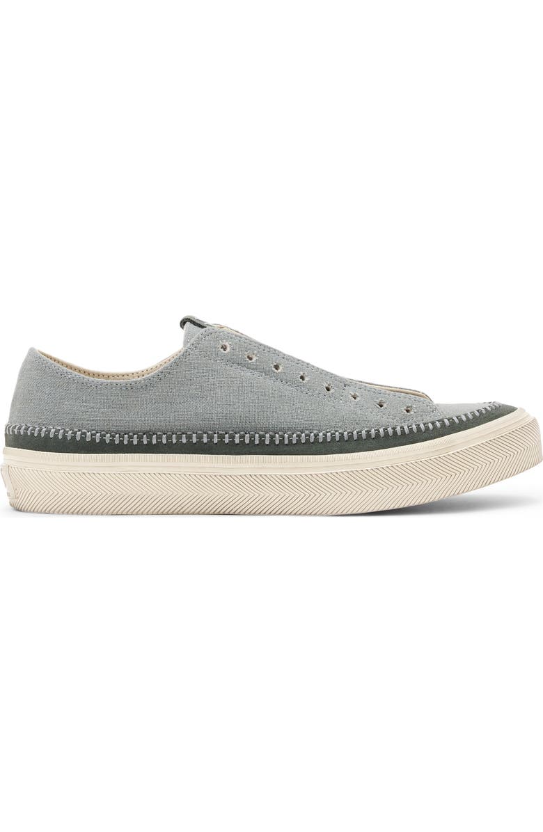 John Varvatos Vulc Espa Laceless Low Top Sneaker, Alternate, color, Charcoal