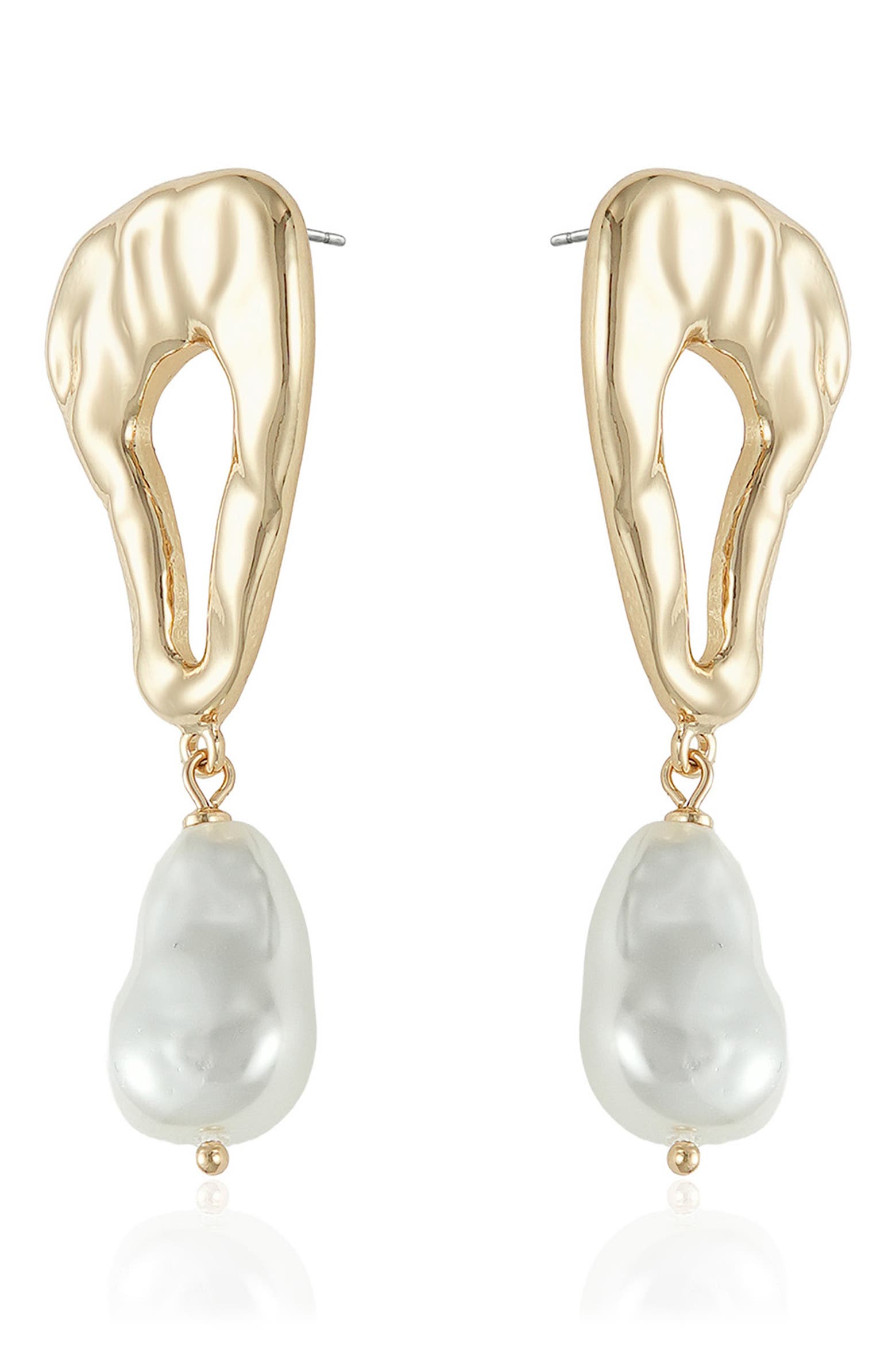 Abstract Calculation Ettika Abstract Imitation Pearl Drop Earrings (Women) | Nordstromrack