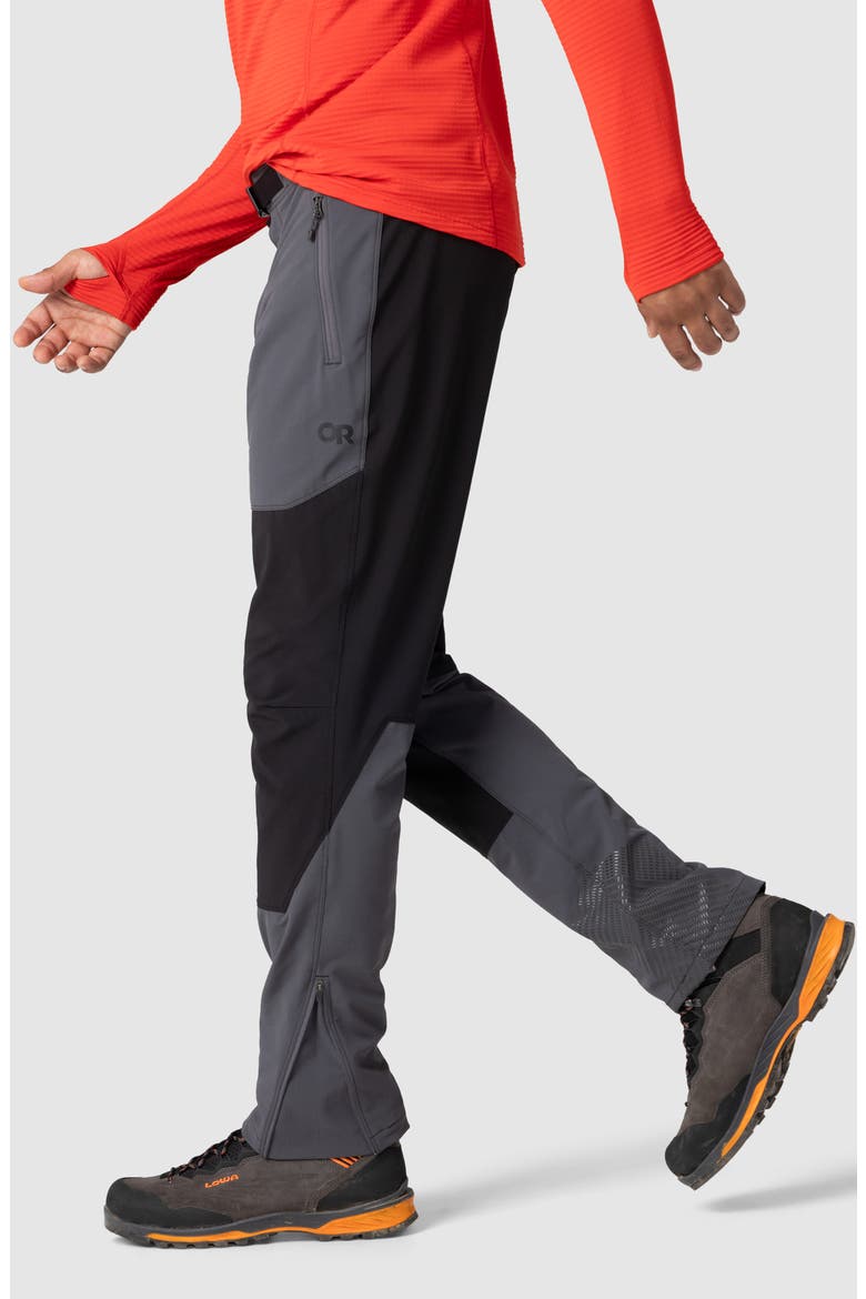 Cirque Lite Water Resistant Alpine Climbing Pants, Alternate, color, STORM/ BLACK