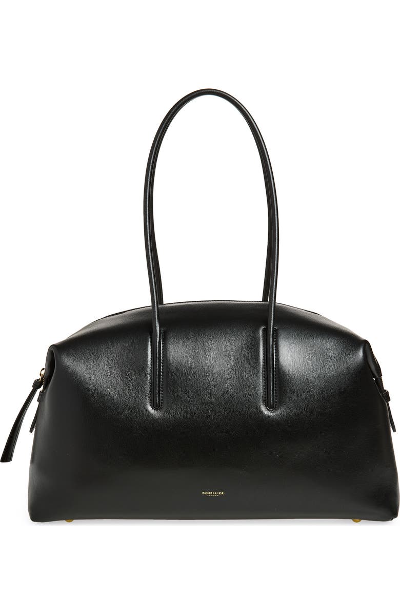 DeMellier The Stockholm Leather Top Handle Bag, Main, color, Black