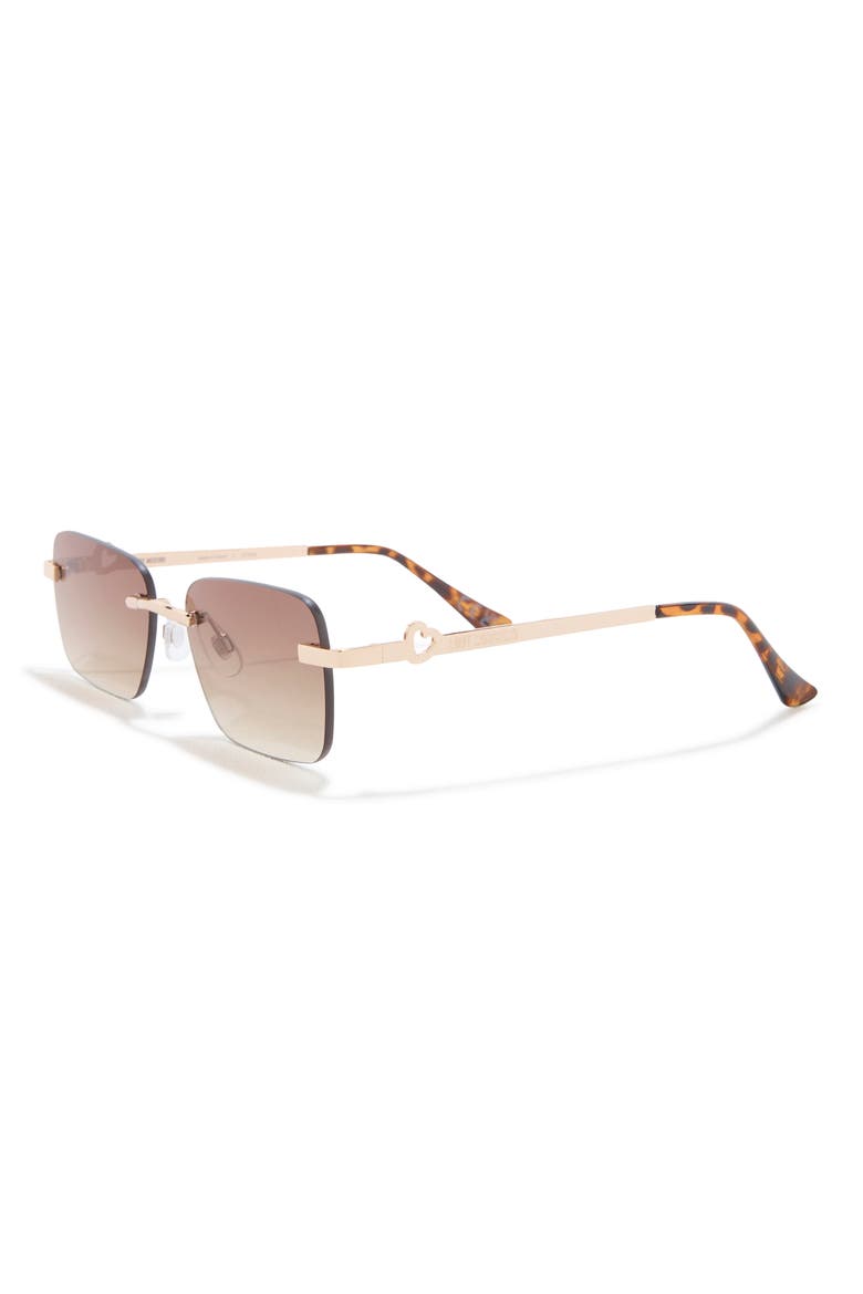54mm Rectangular Sunglasses, Alternate, color, SHINY GOLD