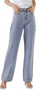 Grey Lab High Waist Cutout Detail Jeans