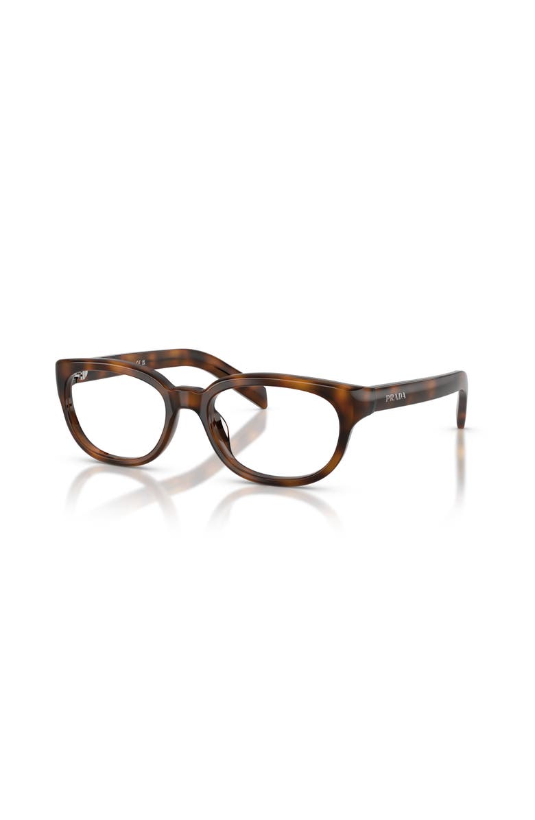 Prada Brown Unisex 52mm Sunglasses Transparent New Prada PR A12S Sunglasses | FREE Shipping - Go-Optic.com main image 3