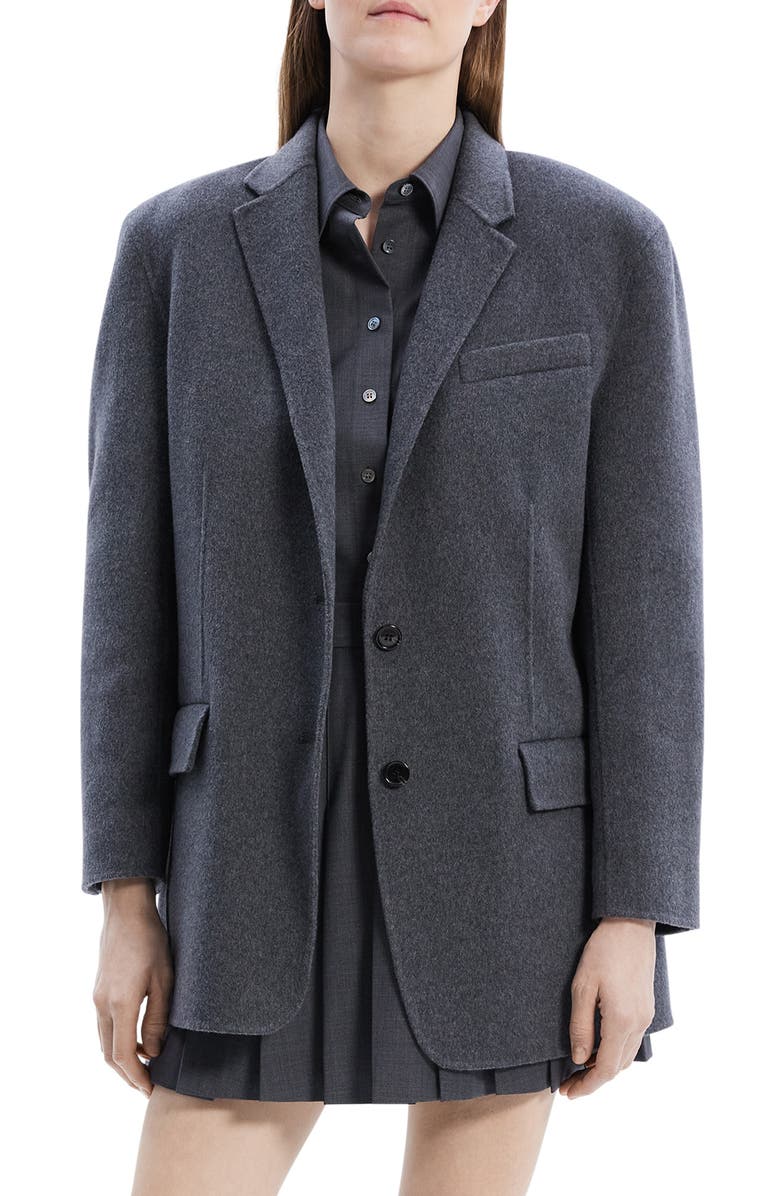 Theory Tailored Wool & Cashmere Blazer, Main, color, 
