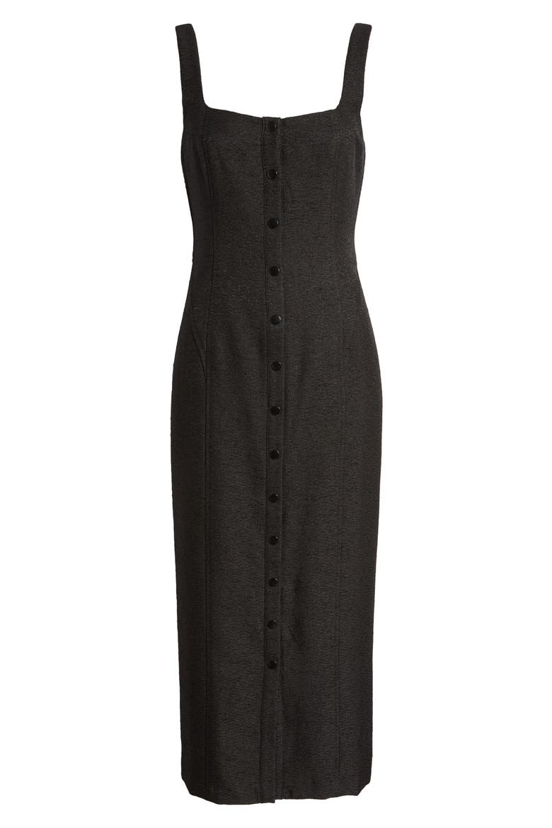 Midi Tank Dress, Alternate, color, BLACK