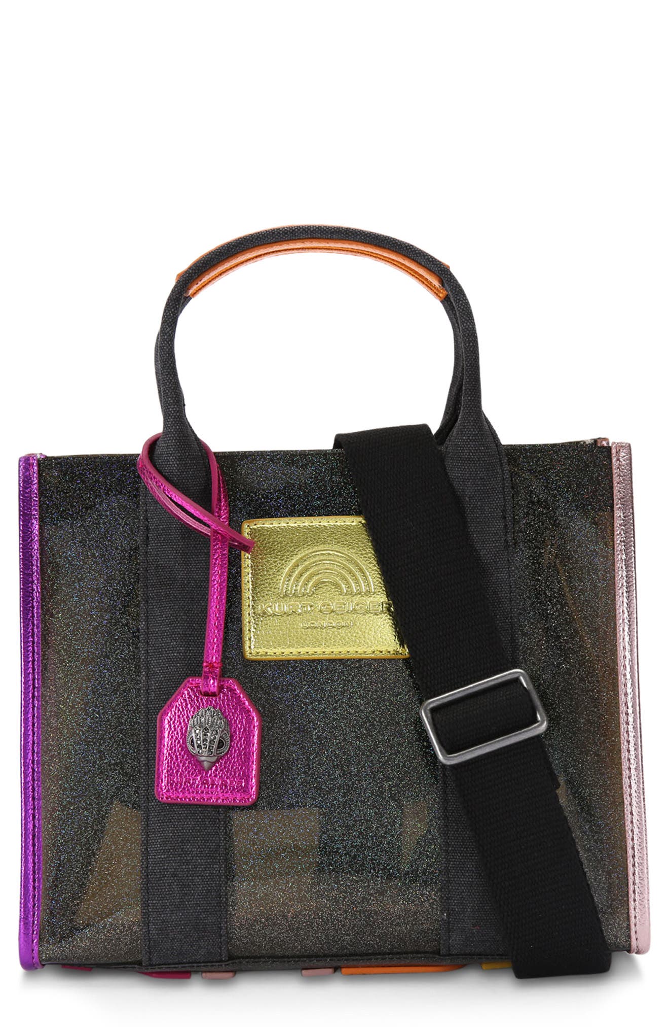 Kurt Geiger London Small Southbank Clear Vinyl Tote, Main, color, 