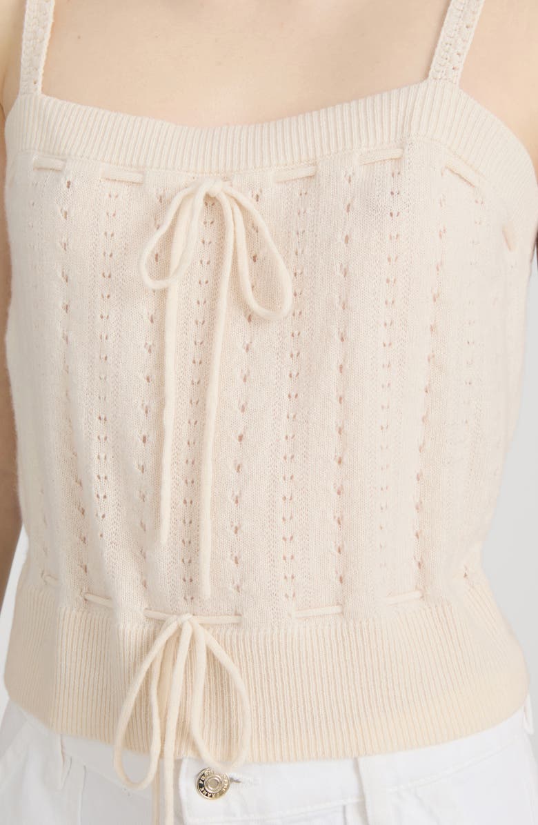 FRAME The Cashmere Charm Sweater Tank, Alternate, color, Cream