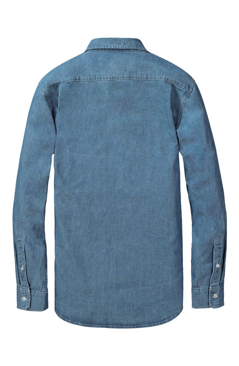 Hope & Henry Men's Chambray Button Down Shirt, Alternate, color, 