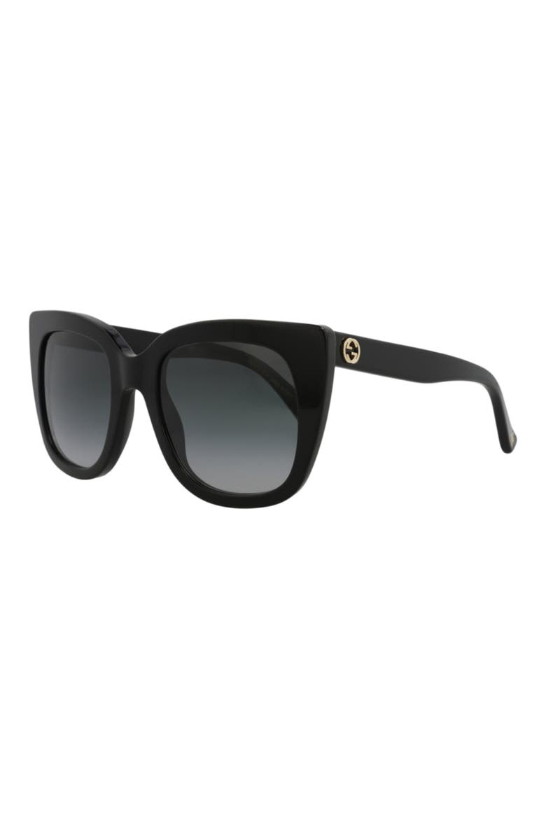 51mm Cat Eye Sunglasses, Alternate, color, BLACK BLACK GREY