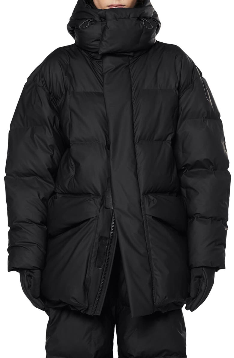 Rains Block Waterproof Puffer Jacket, Main, color,