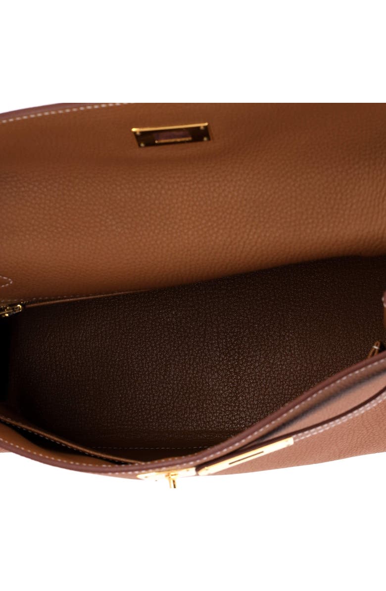 Pre-Owned Hermes Kelly Handbag Brown Togo with Gold Hardware 32, Alternate, color, Gold