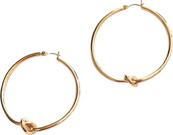 Knot Hoop Earrings