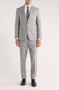 Jack Victor Marcus Peak Lapel Wool & Cotton Blend Suit
