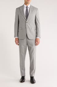 Jack Victor Marcus Peak Lapel Wool & Cotton Blend Suit