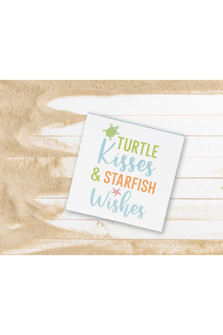 Turtle / Starfish Shelf Block, Alternate, color, White