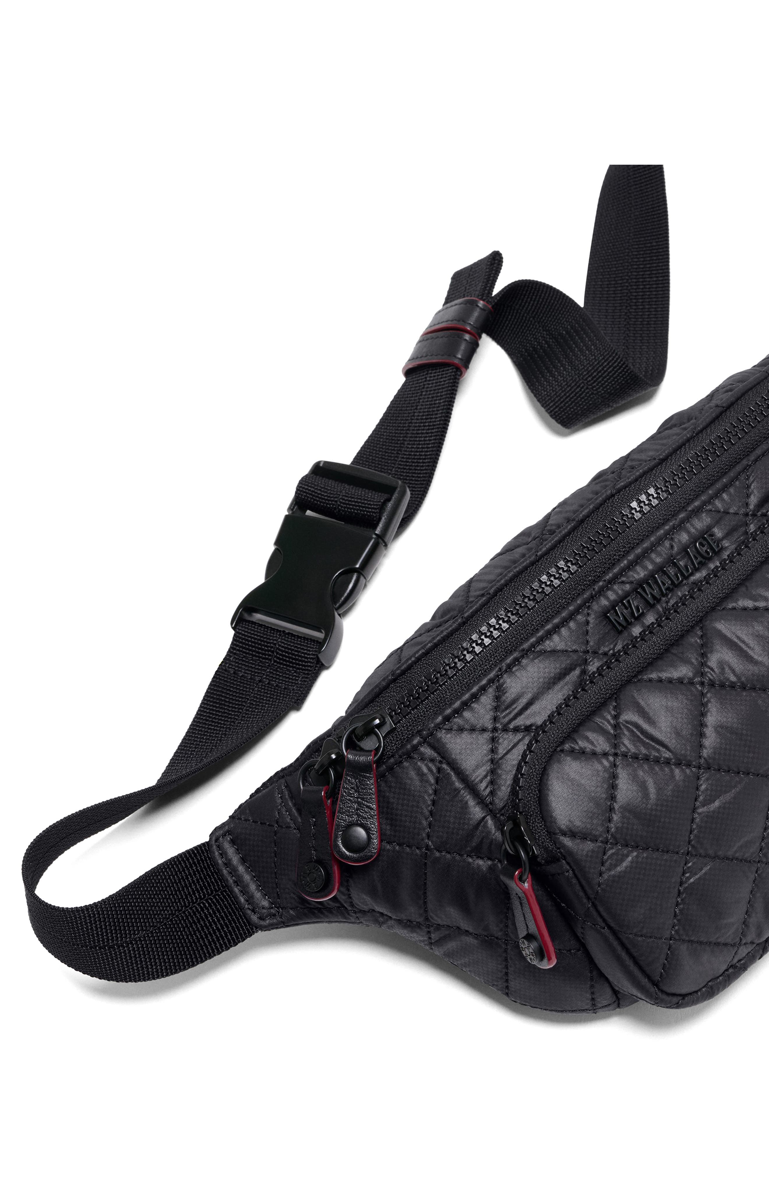 MZ Wallace Small Metro Quilted Nylon Sling Bag, Alternate, color, Black