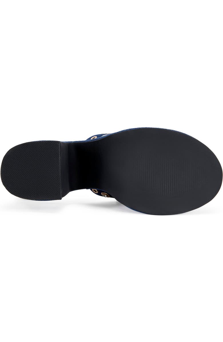 AZALEA WANG THEODORA-DENIM PLATFORM SANDAL - DENIM / 6 / BLOCK, Alternate, color, Denim