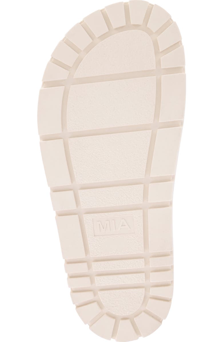 MIA Gya Platform Slide Sandal, Alternate, color, Gold Metal