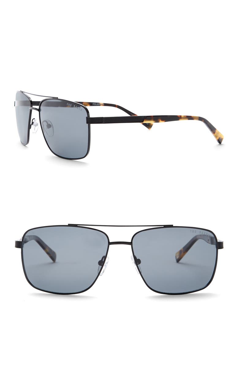 Ted Baker London 58mm Full Rim Navigator Sunglasses, Main, color,