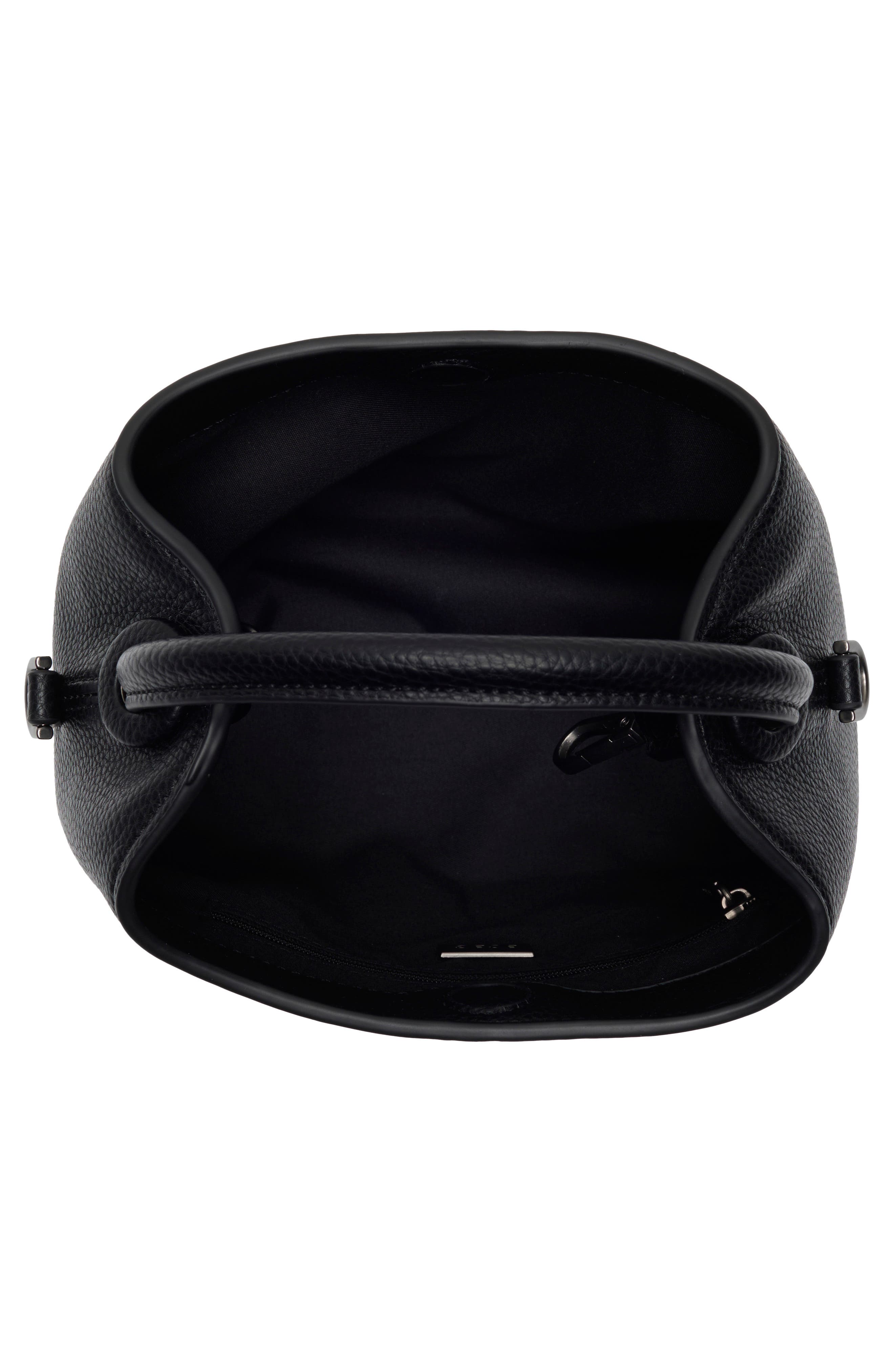 BCBG Circle Top Handle Clutch, Alternate, color, Black