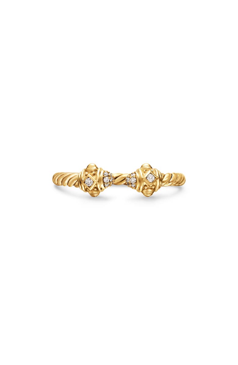 David Yurman Renaissance Ring in 18K Gold with Diamonds, Main, color, Gold